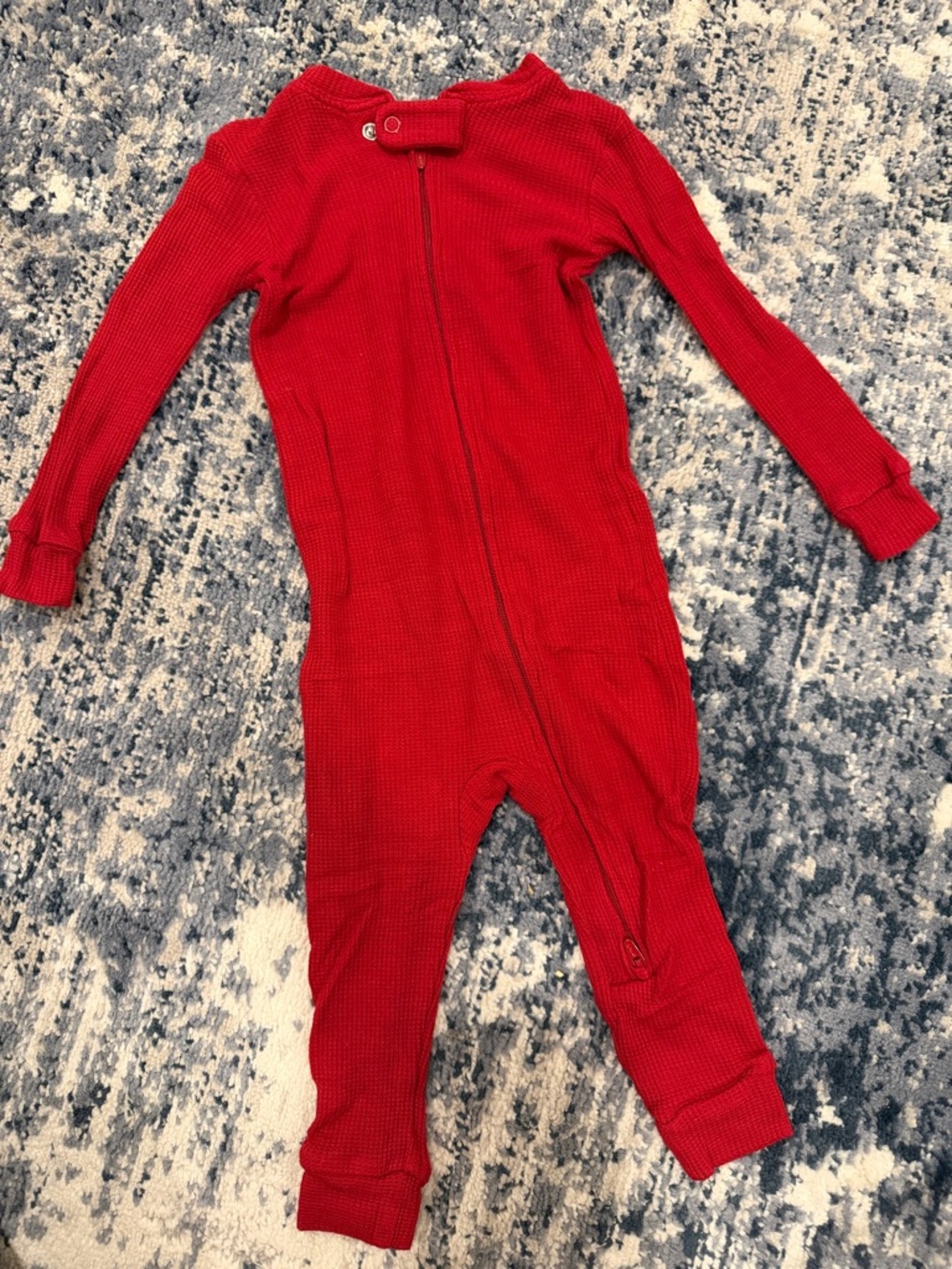 Red Kids One-Piece Pajamas